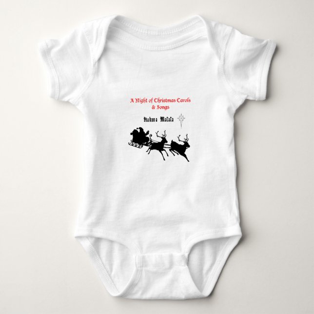 Sing Along Christmas – Carols & Festive Joy Baby Bodysuit (Front)