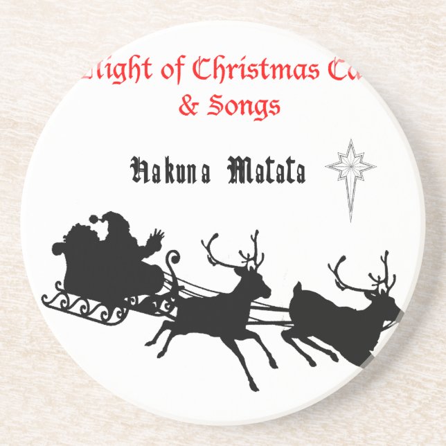 Sing Along Christmas – Carols & Festive Joy Coaster (Front)