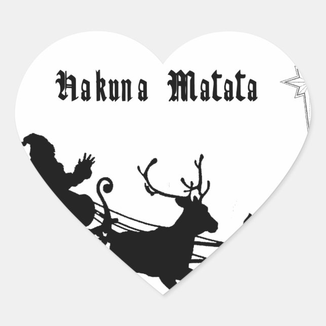 Sing Along Christmas – Carols & Festive Joy Heart Sticker (Front)