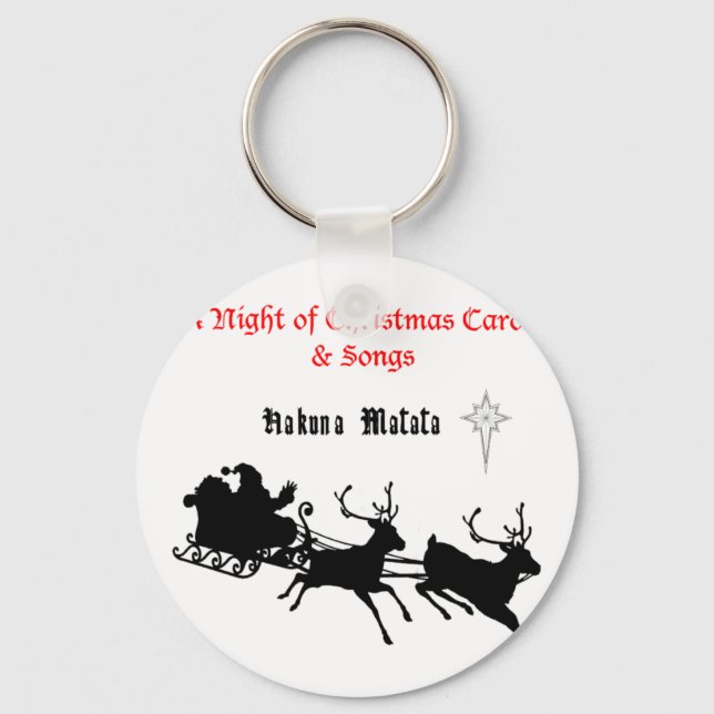 Sing Along Christmas – Carols & Festive Joy Key Ring (Front)