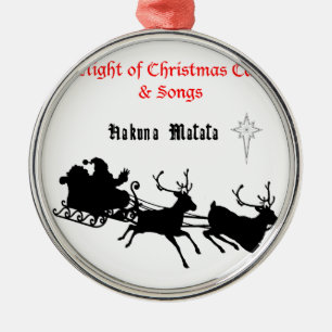 Sing Along Christmas – Carols & Festive Joy Metal Ornament