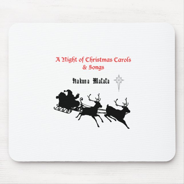 Sing Along Christmas – Carols & Festive Joy Mouse Pad (Front)