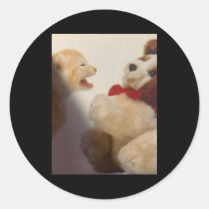 Sing classic round sticker