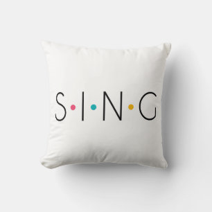 Sing Coloured Dots Singer Cushion