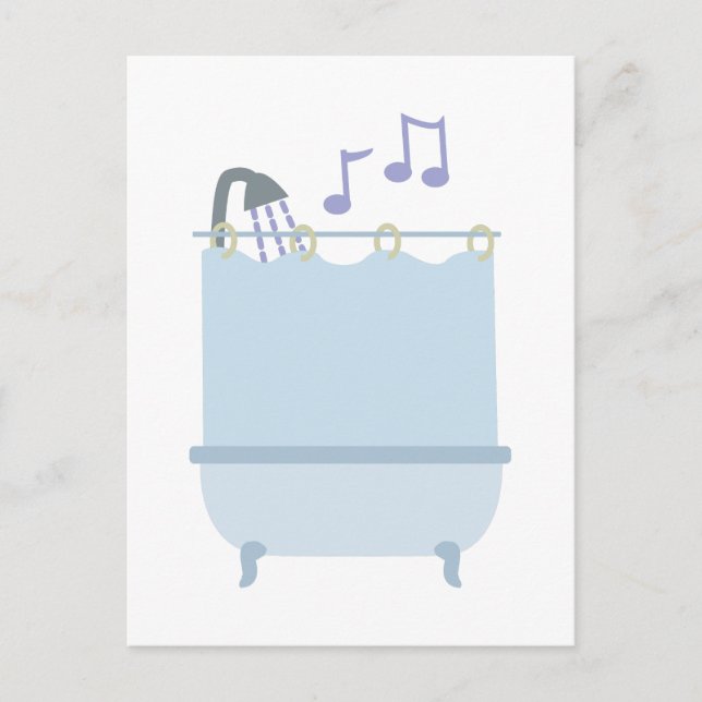 Sing In Shower Postcard (Front)