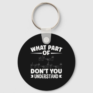 Sing Language Asl Teacher Asl Alphabet Pun Key Ring