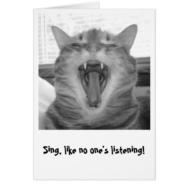 Sing, like no one's listening! (Front)