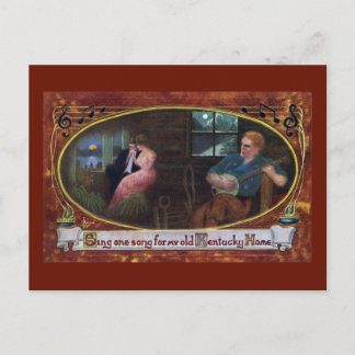 Sing One Song for My Old Kentucky Home Postcard