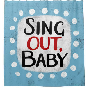 Sing Out, Baby Shower Curtain