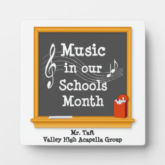 Sing out Your Favourite Teacher Plaque