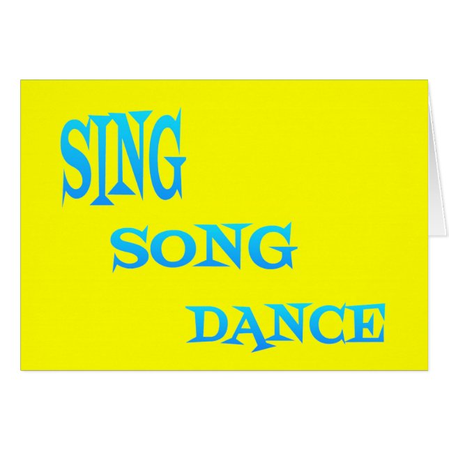 Sing Song Dance Art (Front Horizontal)