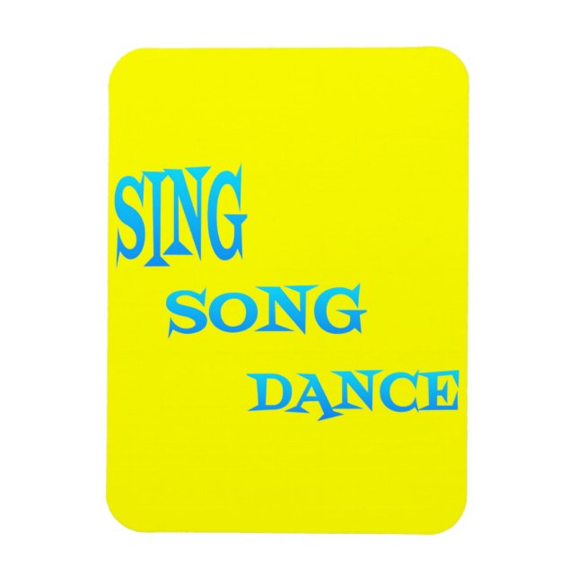 Sing Song Dance Art flexi magnet (Vertical)