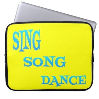 Sing Song Dance Art laptop Sleeve