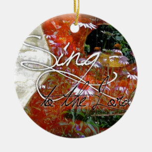 sing to the Lord Ceramic Tree Decoration
