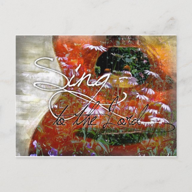 sing to the Lord Postcard (Front)