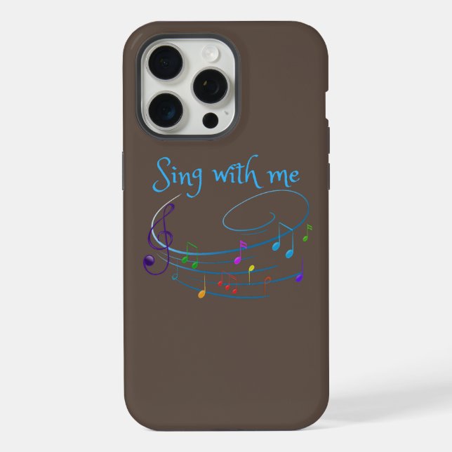 sing with me iPhone case (Back)