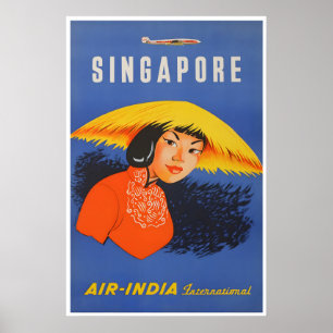 Singapore Art Print -India Travel Poster A