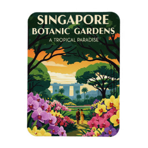 Singapore Botanic Gardens Travel Magnet