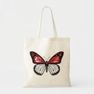 Singapore butterfly monarch flag Tri-Blend shirt Tote Bag