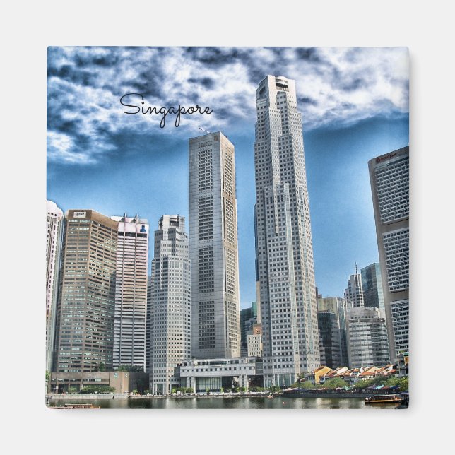 Singapore Cityscape Magnet (Front)
