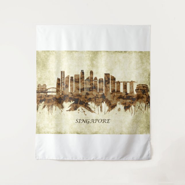 Singapore Cityscape Tapestry (Front)