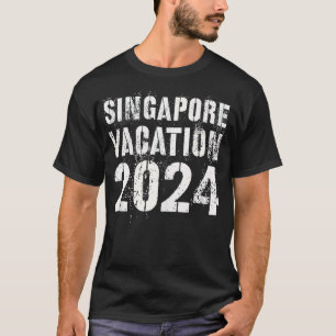 SINGAPORE Crew Trip Summer Cruise Grunge Camp  T-Shirt