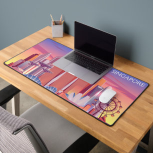 Singapore desk mat