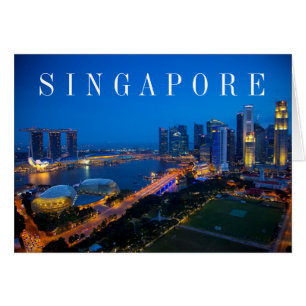 Singapore Downtown at Night