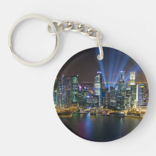 Singapore Downtown Lightshow Key Ring