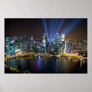 Singapore Downtown Lightshow Poster