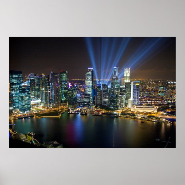 Singapore Downtown Lightshow Poster (Front)
