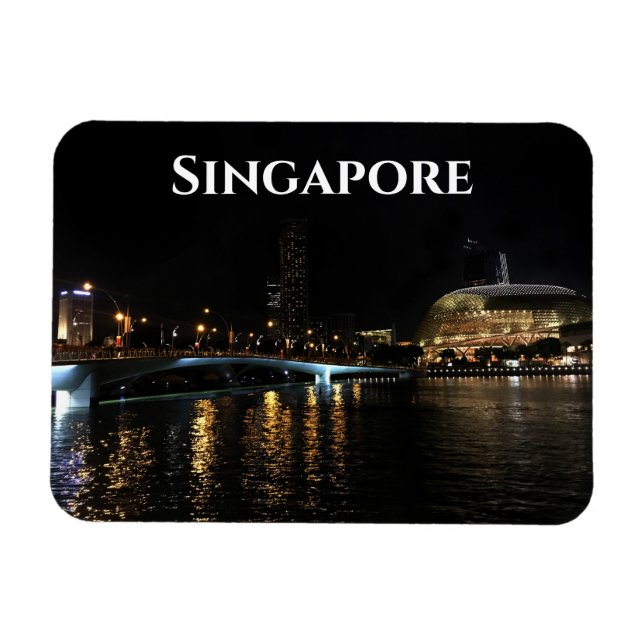 Singapore Esplanade Theatre #1 Magnet (Horizontal)