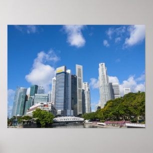 Singapore Finance District Poster