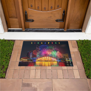 Singapore Fireworks Doormat