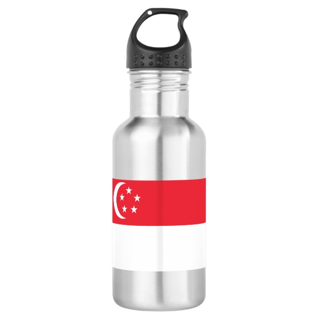 Singapore Flag 710 Ml Water Bottle (Front)