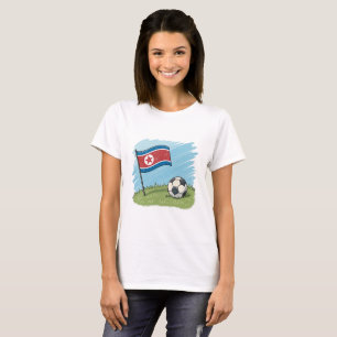 Singapore flag and soccer ball T-Shirt