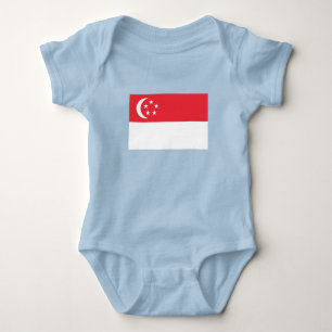 Singapore Flag Baby Bodysuit
