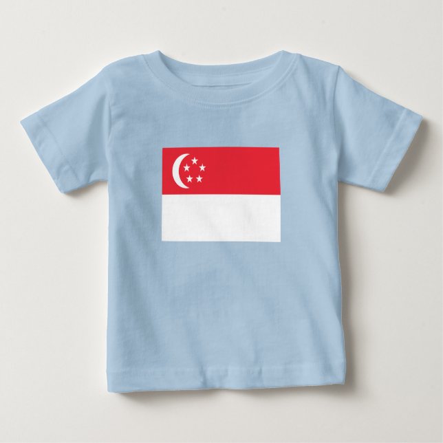 Singapore Flag Baby T-Shirt (Front)