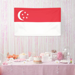 Singapore flag banner