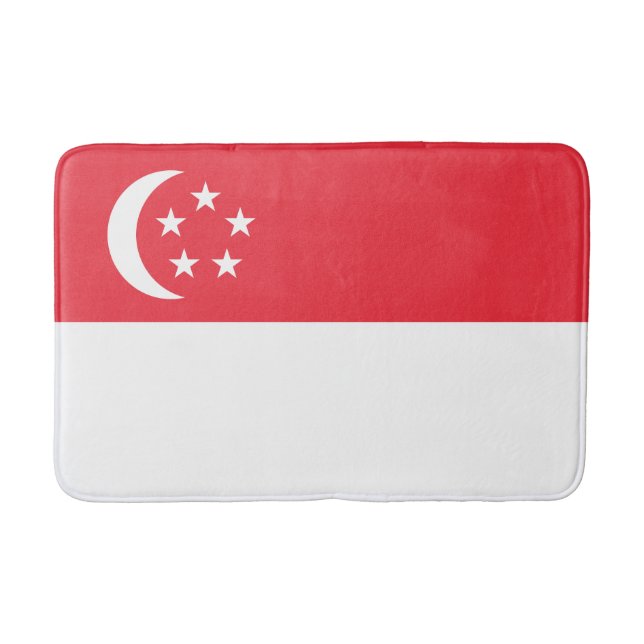 Singapore Flag Bath Mat (Front)
