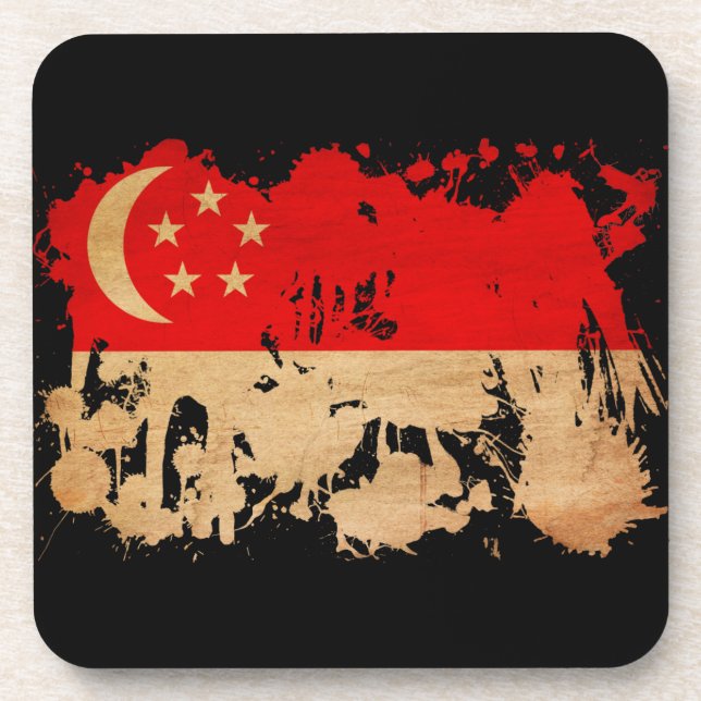 Singapore Flag Coaster (Front)
