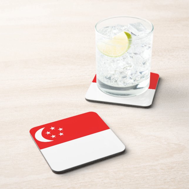 Singapore Flag Coaster (Right Side)