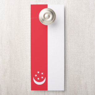 Singapore flag door hanger