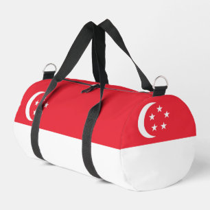 Singapore flag duffle bag