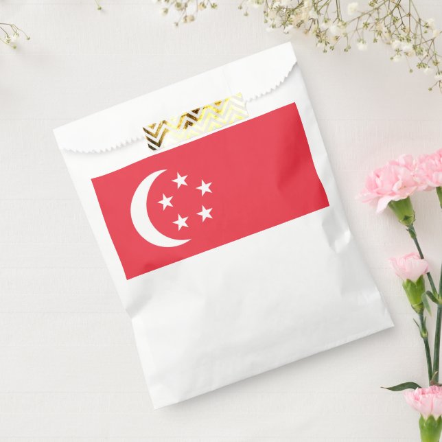 Singapore flag favour bag (Sealed)
