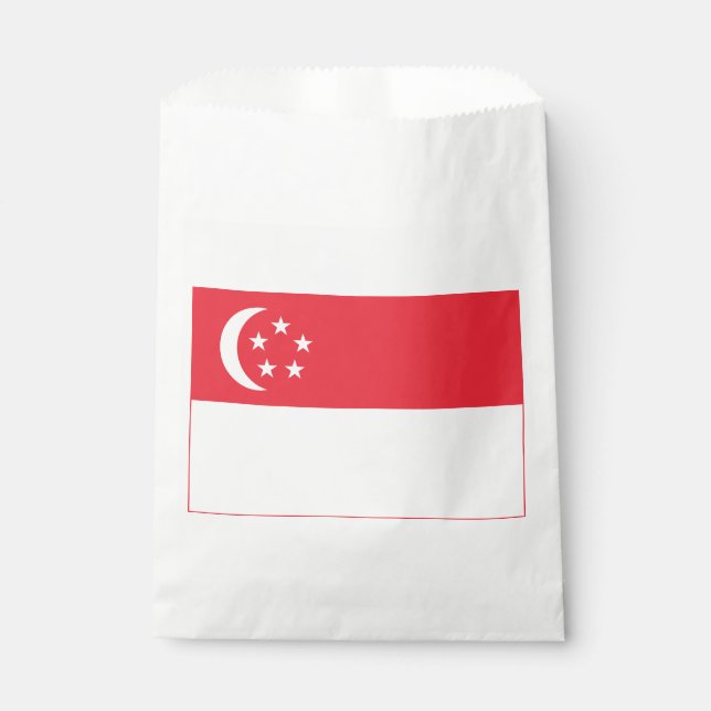 Singapore Flag Favour Bag (Front)