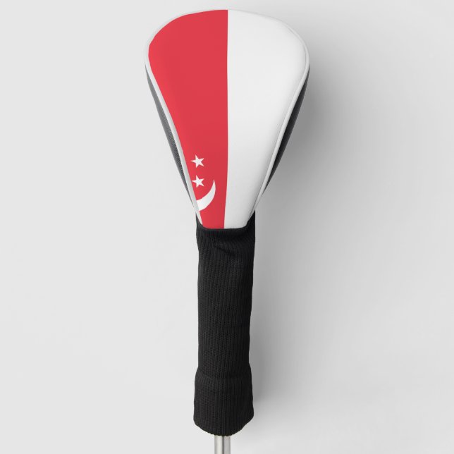 Singapore Flag Golf Head Cover (Front)