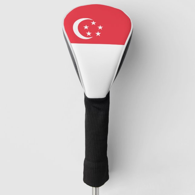 Singapore Flag Golf Head Cover (Front)
