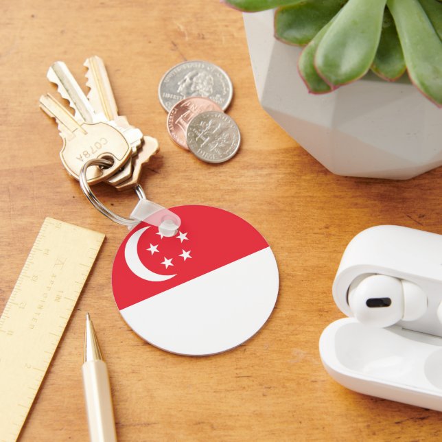 Singapore flag key ring (Desk)