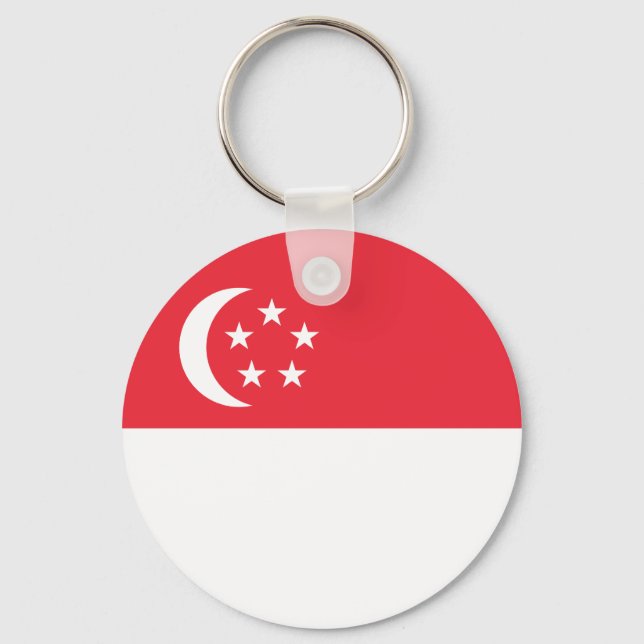 Singapore Flag Key Ring (Front)